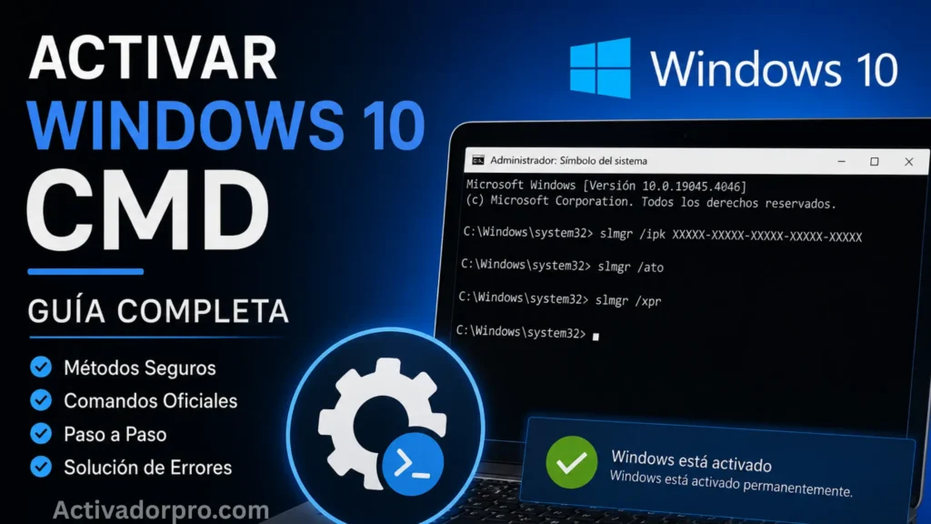 Activar Windows 10 CMD